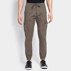 Men's Slim Fit Casual Trousers , Olive, small image number null